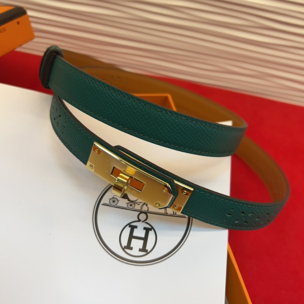 Ремень Kelly кожаный 1.8 см фото 5