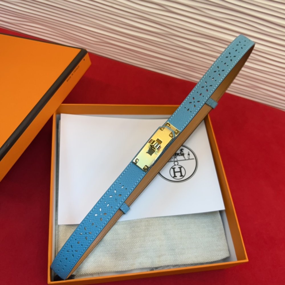 Ремень Kelly кожаный 1.8 см фото 5