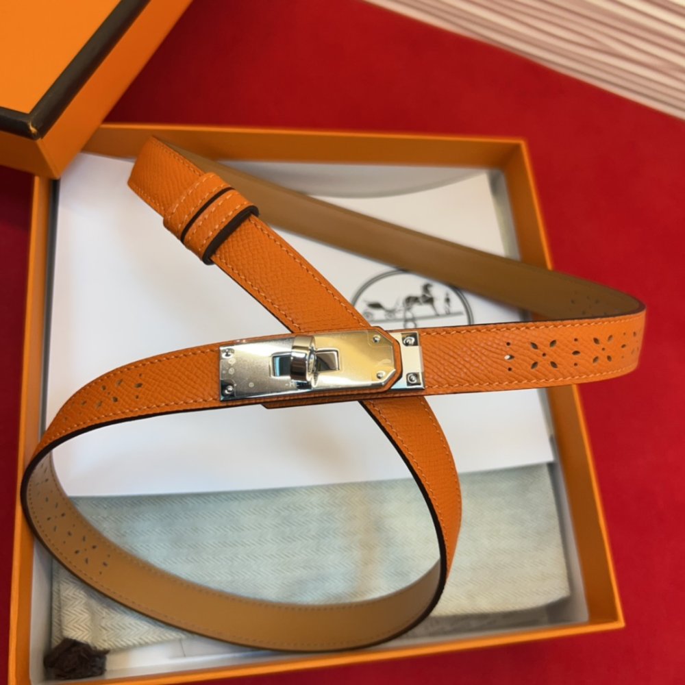 Ремінь Kelly шкіряний 1.8 см фото 6