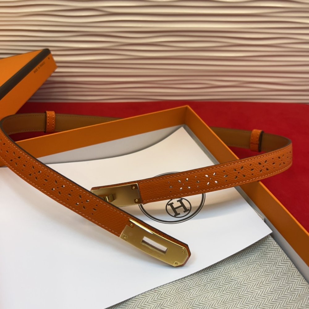 Ремень Kelly кожаный 1.8 см фото 6