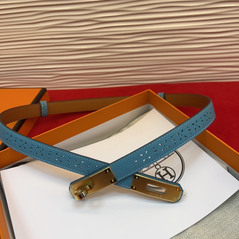 Ремень Kelly кожаный 1.8 см фото 6