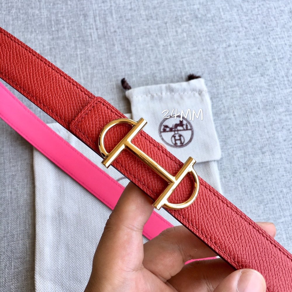 Ремень кожаный 2.5 см фото 2