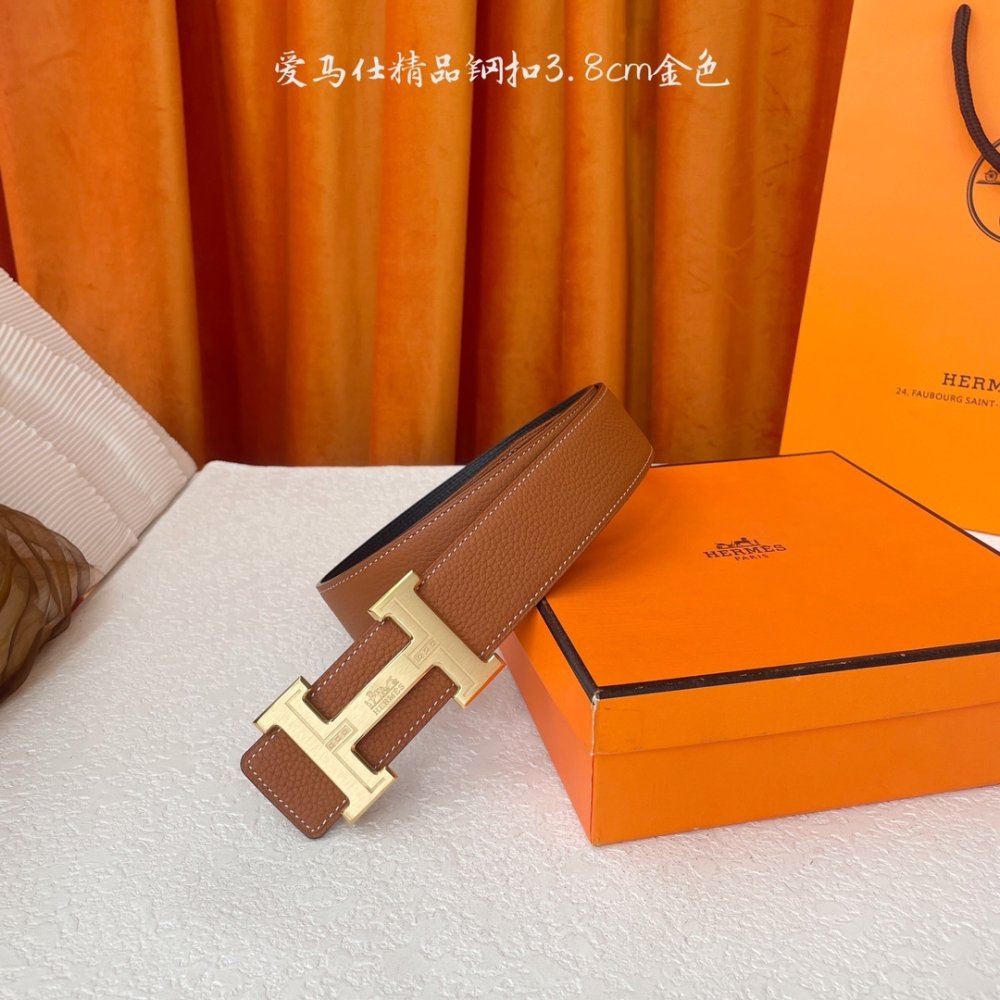 Ремень кожаный 3.8 см