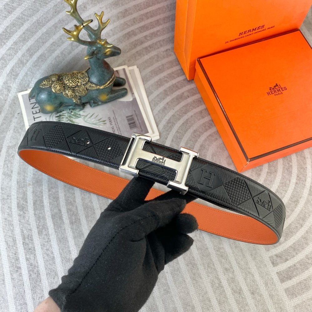 Ремень кожаный 3.8 см