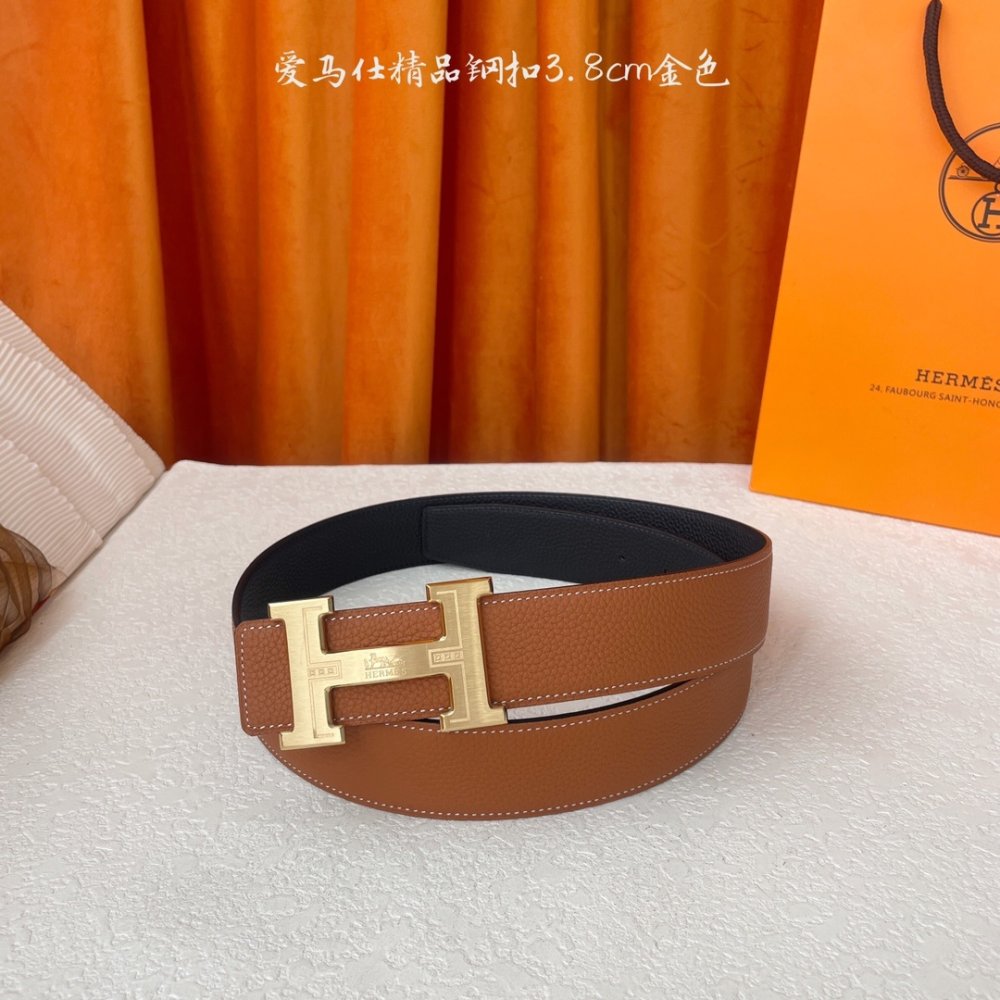 Ремень кожаный 3.8 см фото 2