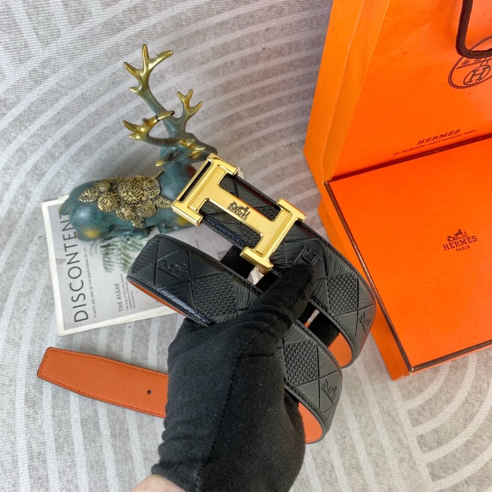 Ремень кожаный 3.8 см фото 3