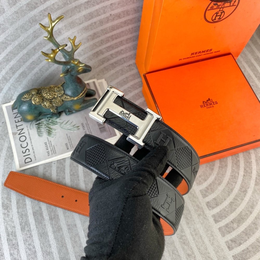 Ремень кожаный 3.8 см фото 3