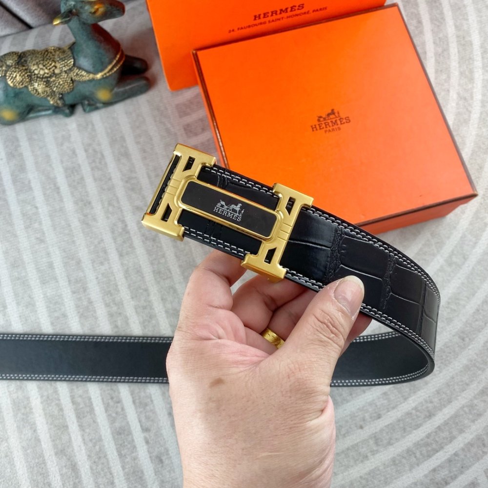 Ремень кожаный 3.8 см фото 4