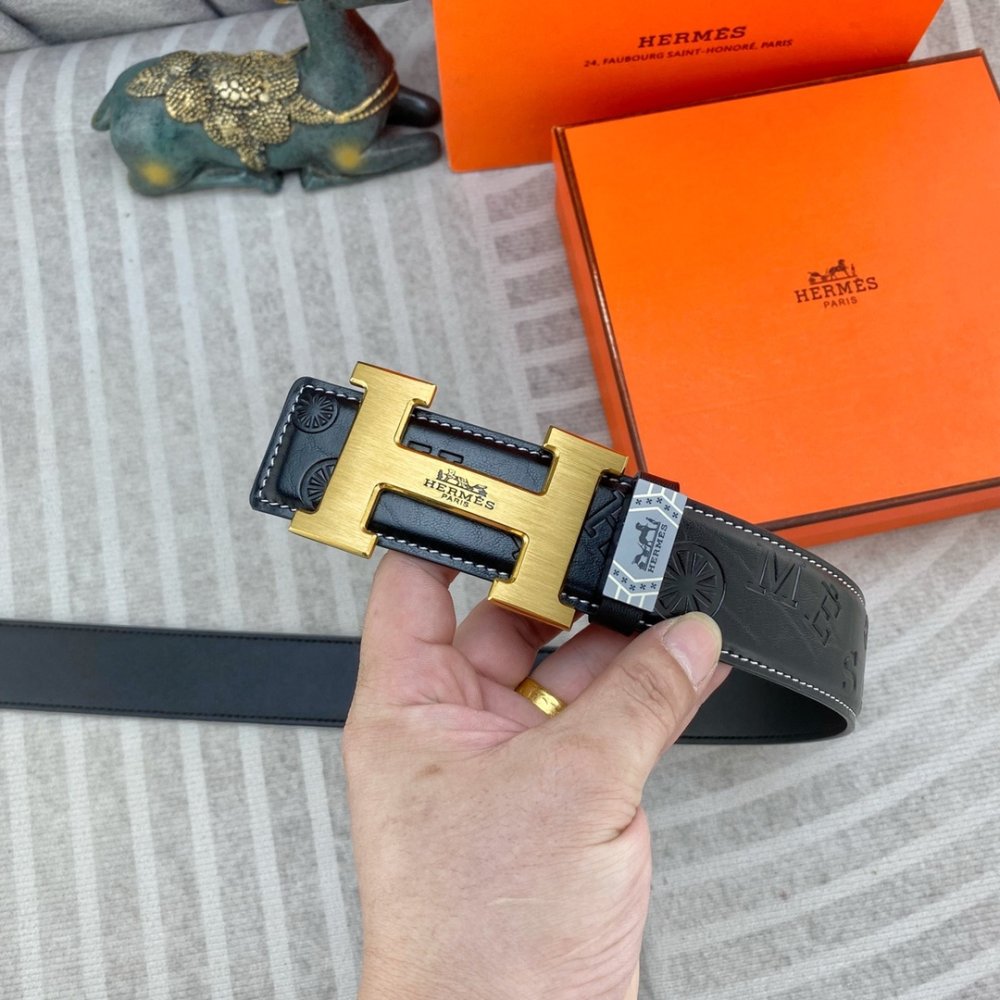 Ремень кожаный 3.8 см фото 4