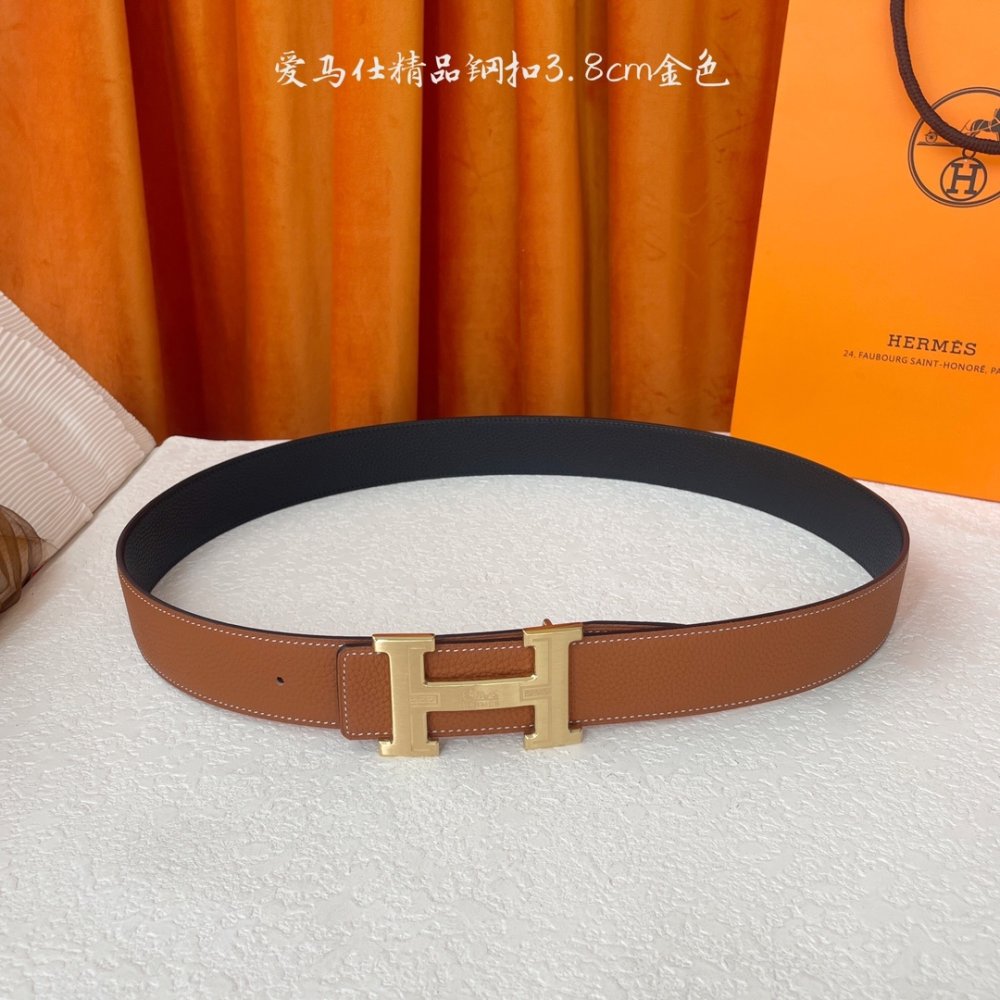 Ремень кожаный 3.8 см фото 5