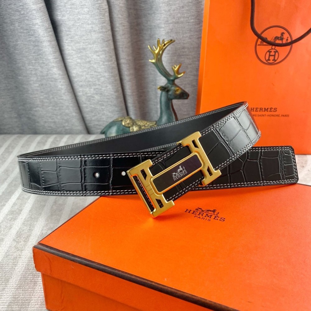 Ремень кожаный 3.8 см фото 6