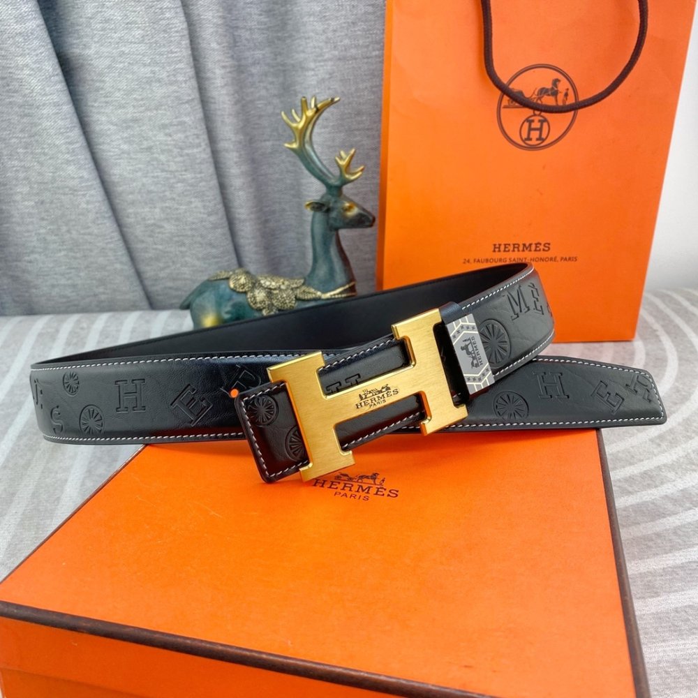 Ремень кожаный 3.8 см фото 6