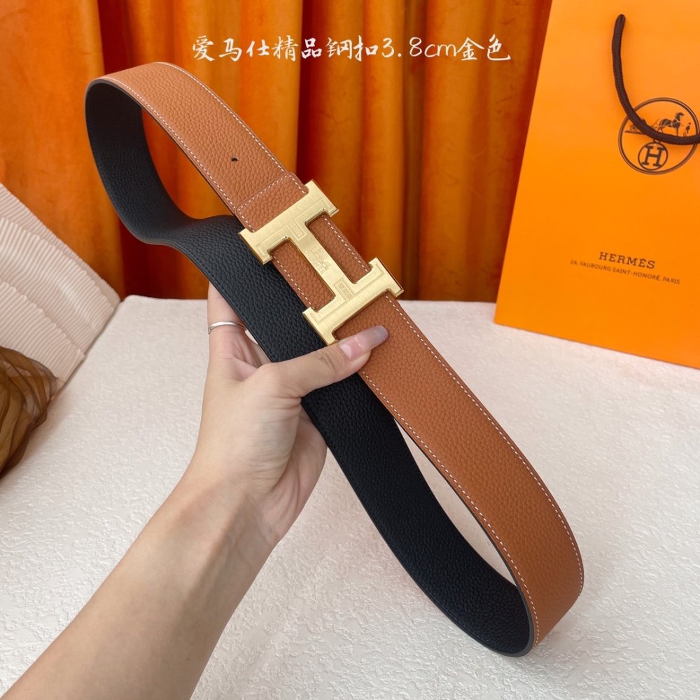 Ремень кожаный 3.8 см фото 6