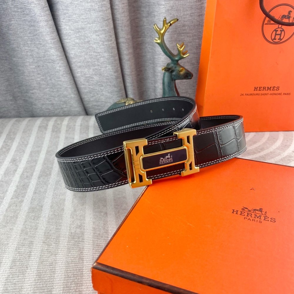 Ремень кожаный 3.8 см фото 7