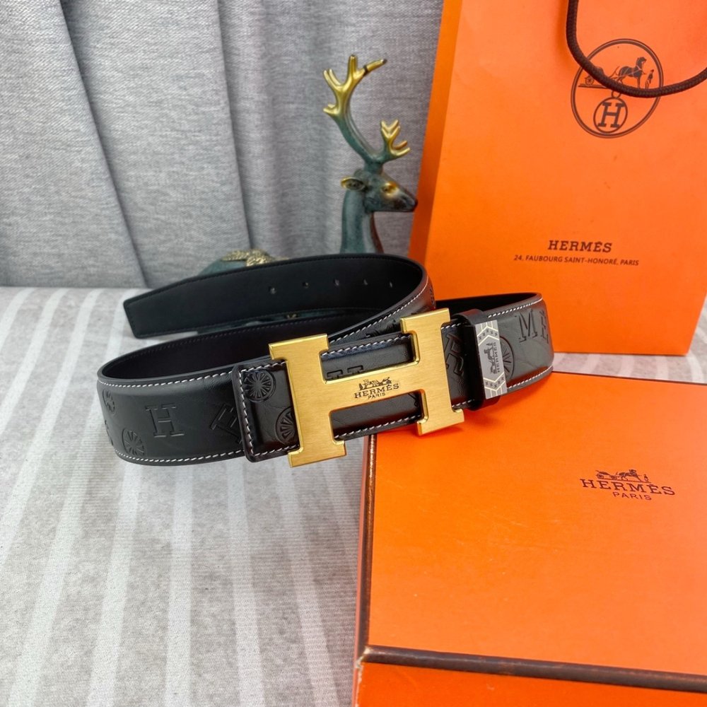 Ремень кожаный 3.8 см фото 7