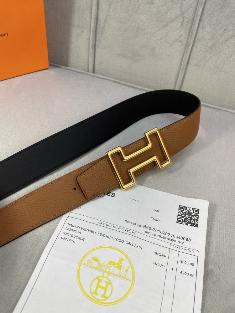 Ремень кожаный 3.8 см фото 8