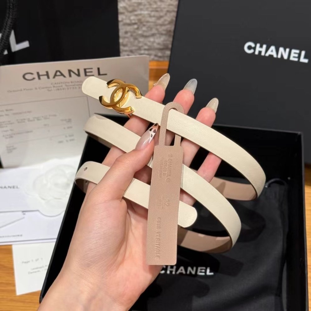 Belt leather female 1.5 cm фото 2