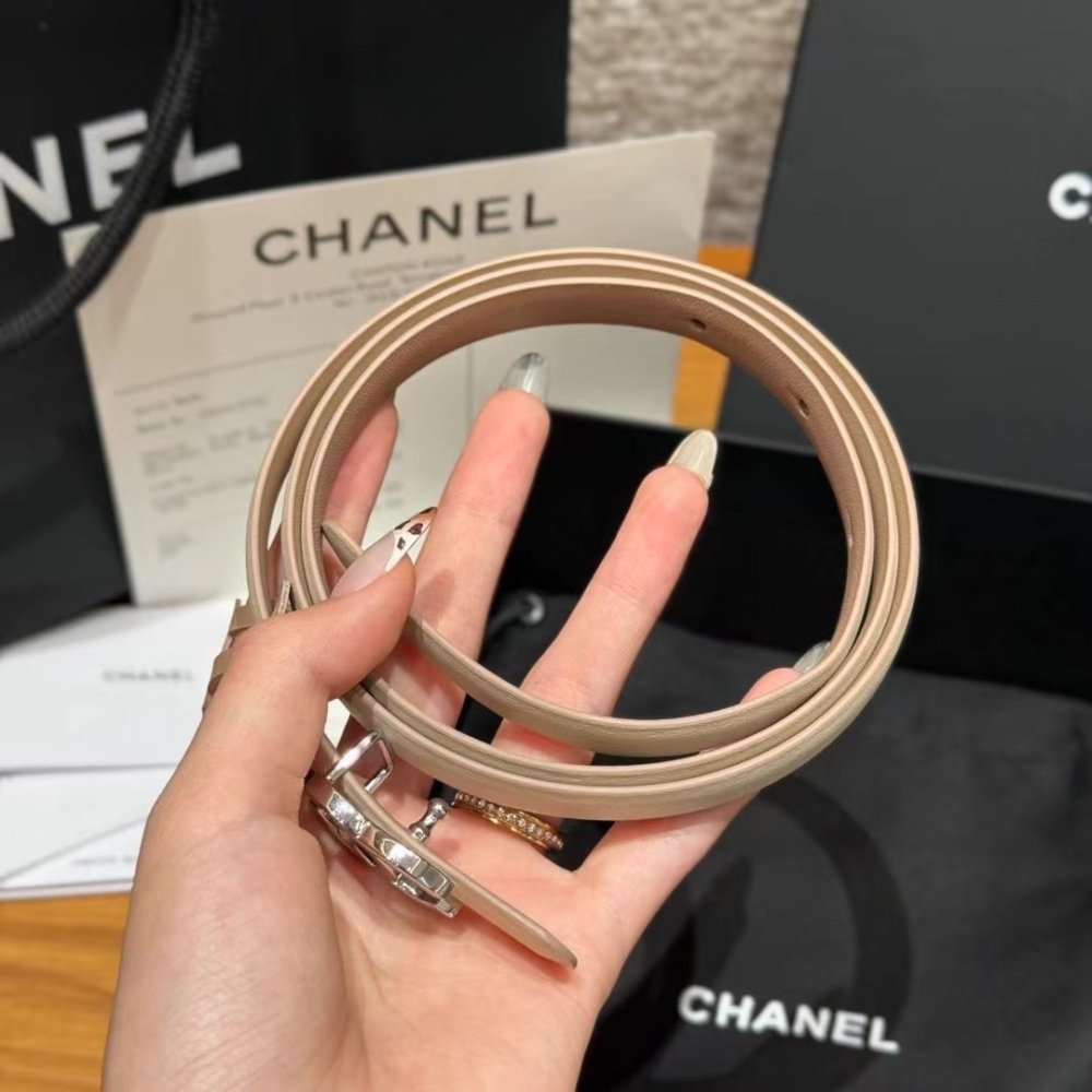 Ремень кожаный женский 1.5 см фото 3