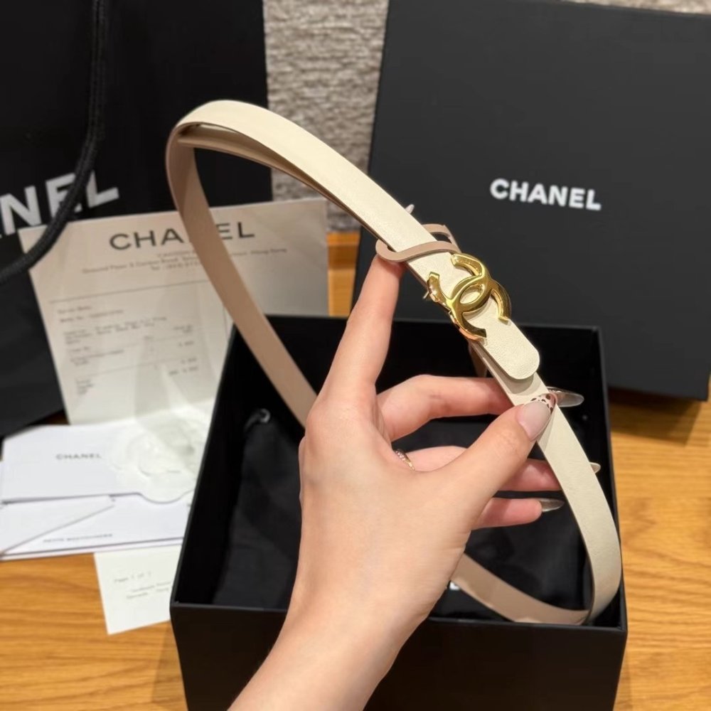 Belt leather female 1.5 cm фото 4