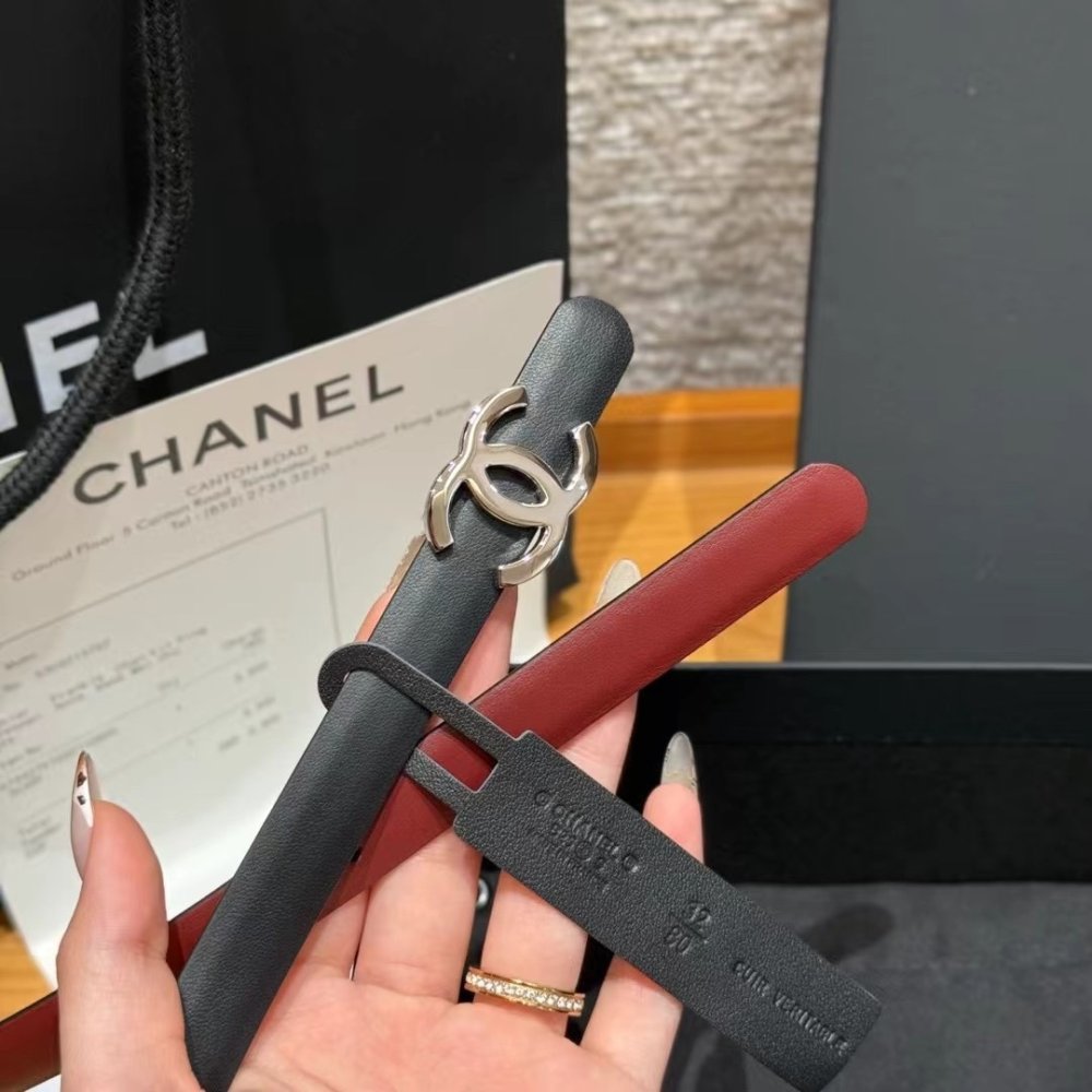 Belt leather female 1.5 cm фото 6