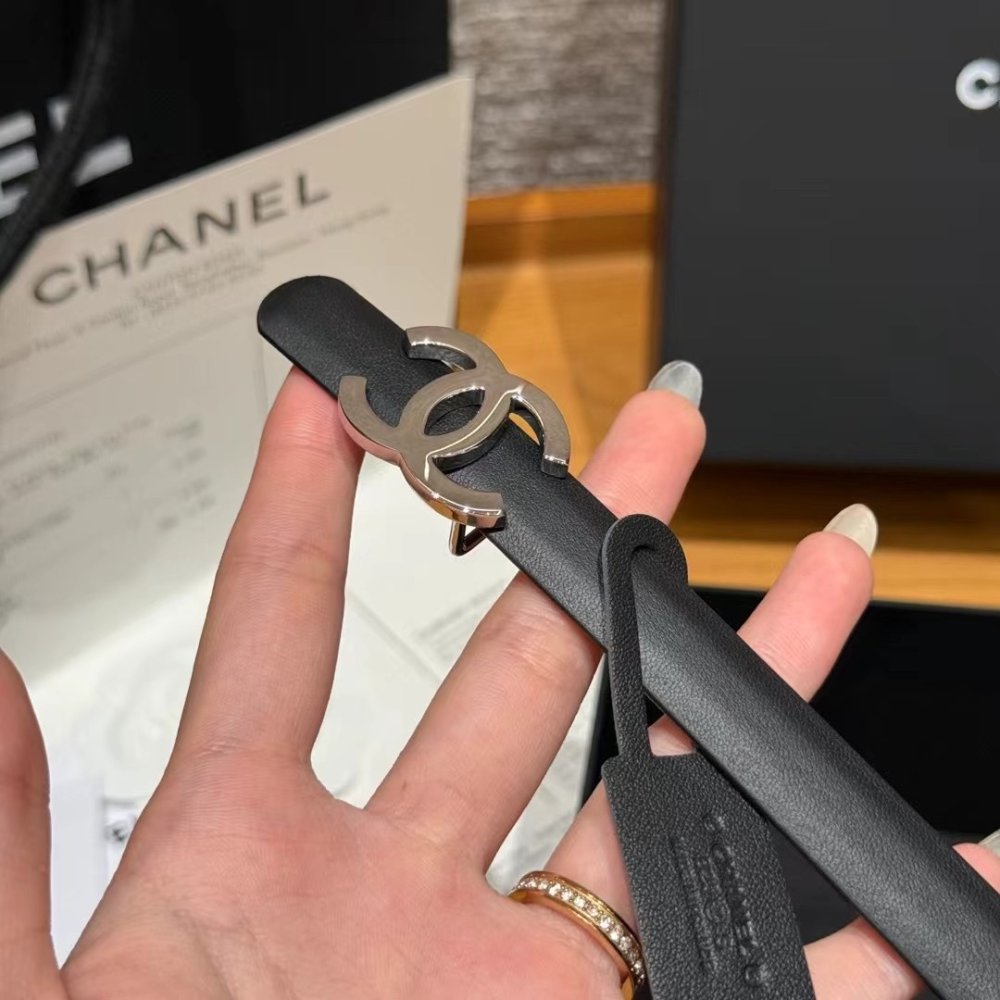 Belt leather female 1.5 cm фото 7