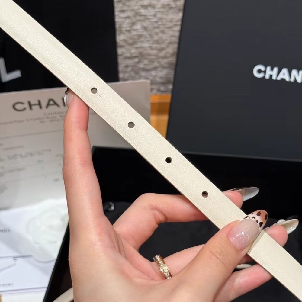 Belt leather female 1.5 cm фото 8