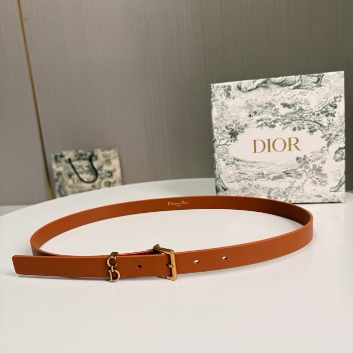 Ремень кожаный женский 2 см