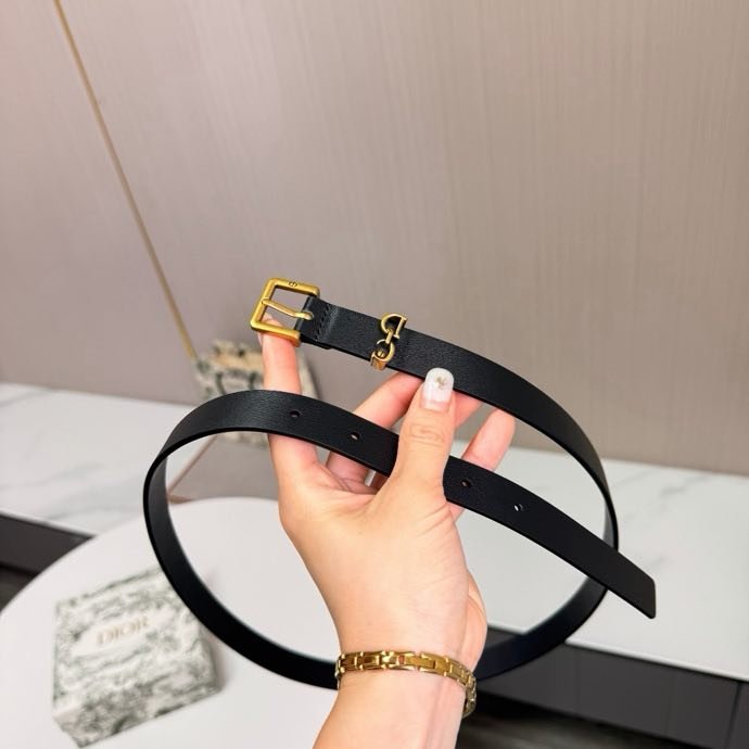 Ремінь шкіряний жіночий 2 см фото 2