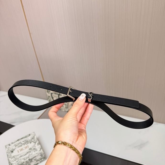 Ремень кожаный женский 2 см фото 3