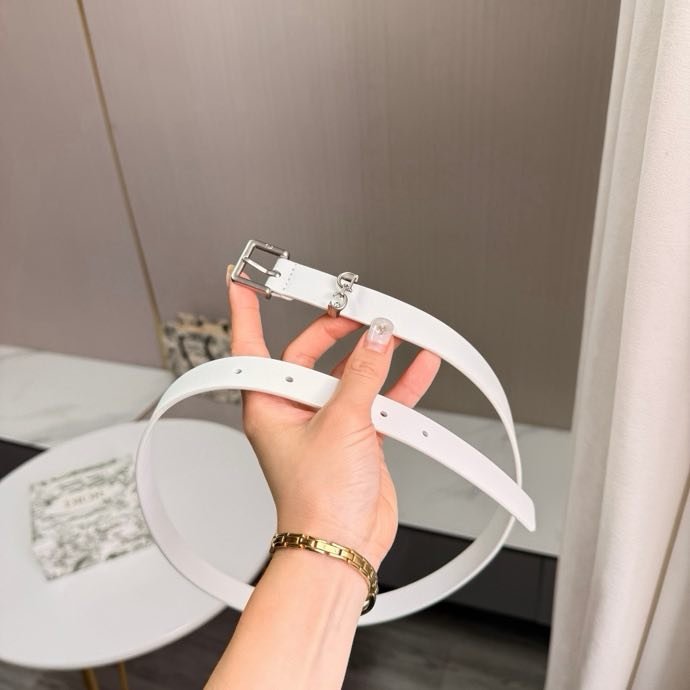 Ремень кожаный женский 2 см фото 3