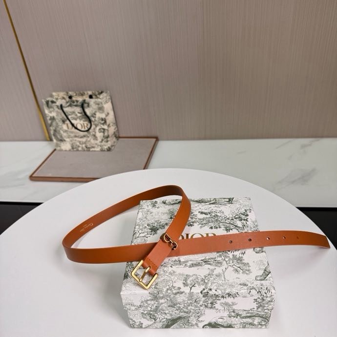 Ремень кожаный женский 2 см фото 3