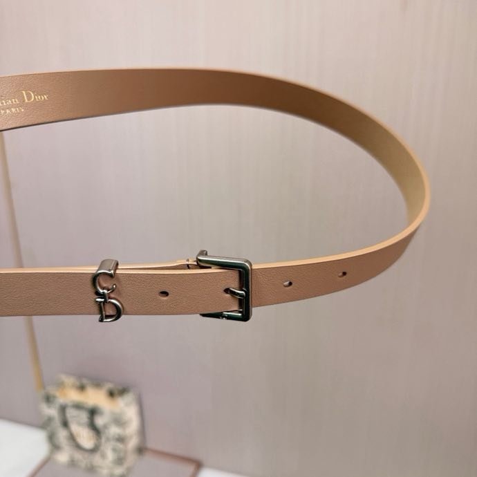 Belt leather female 2 cm фото 3