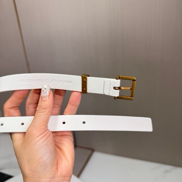 Ремень кожаный женский 2 см фото 4