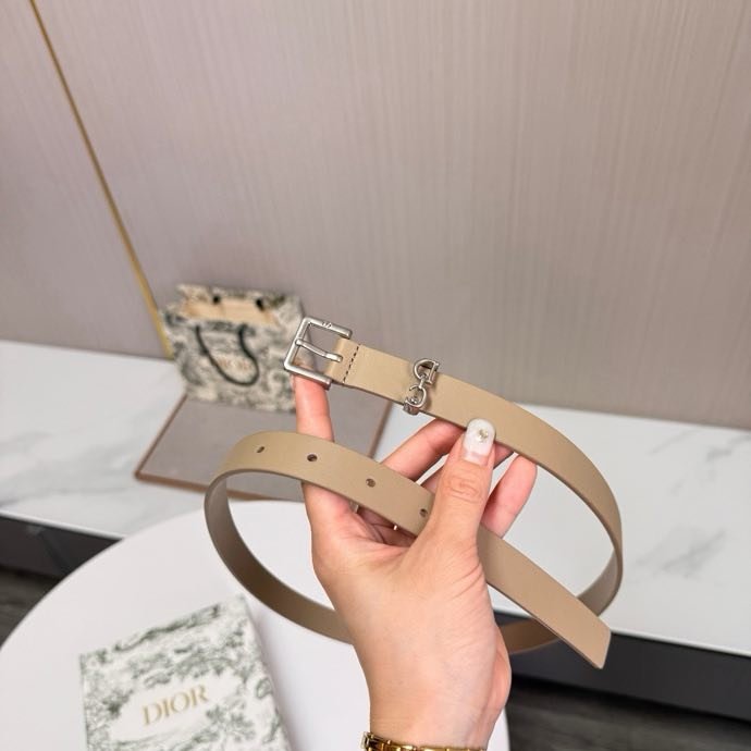 Belt leather female 2 cm фото 4