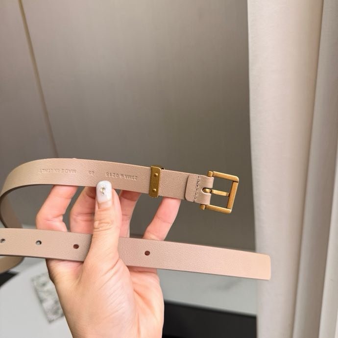 Belt leather female 2 cm фото 4