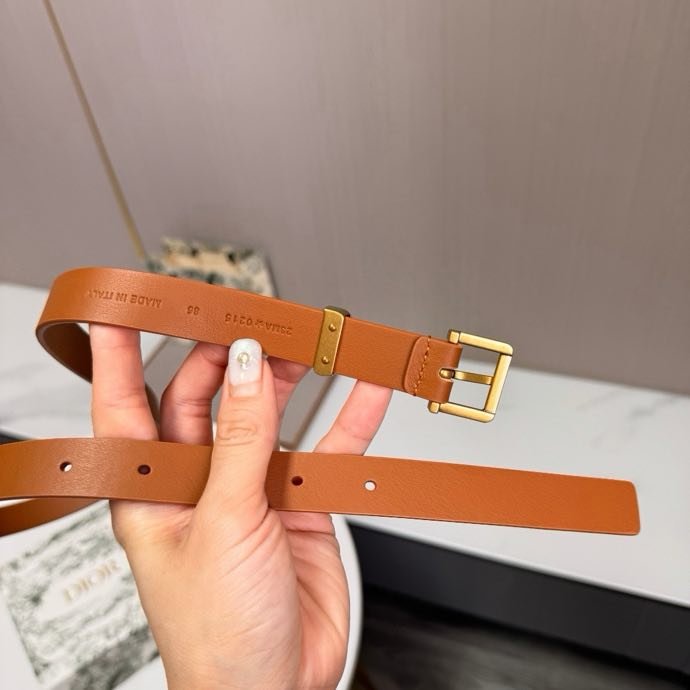 Ремень кожаный женский 2 см фото 5