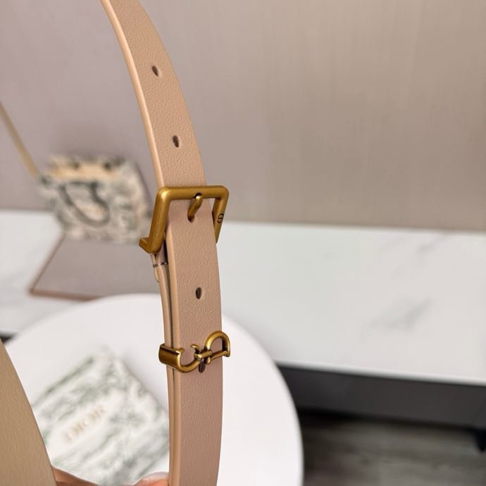 Belt leather female 2 cm фото 6