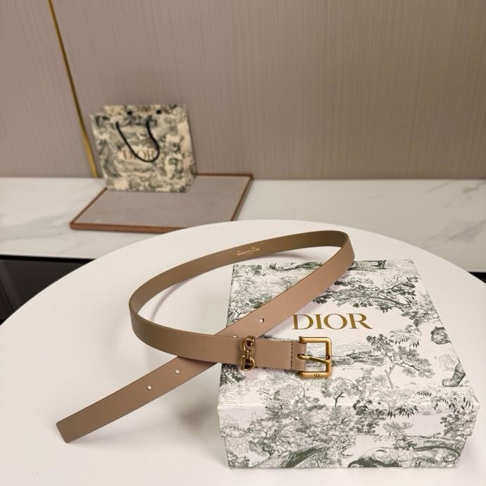 Belt leather female 2 cm фото 8