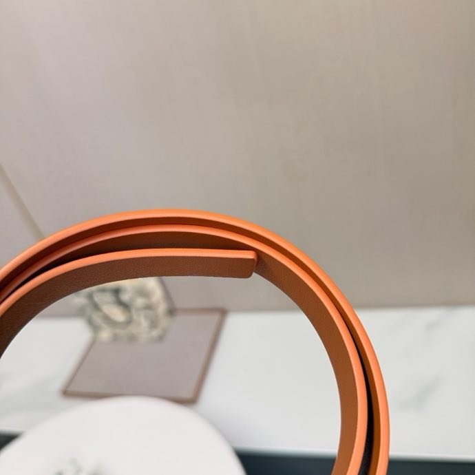 Ремень кожаный женский 2 см фото 9