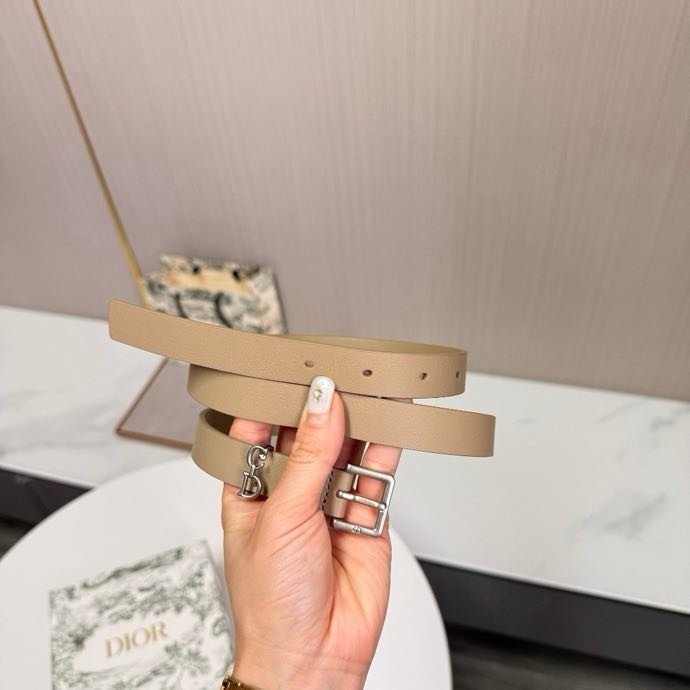 Belt leather female 2 cm фото 9