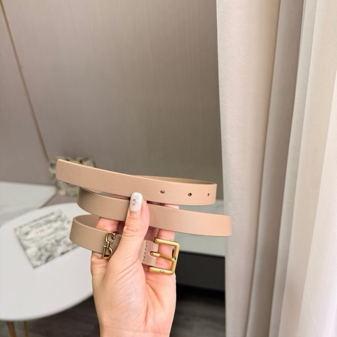 Belt leather female 2 cm фото 9