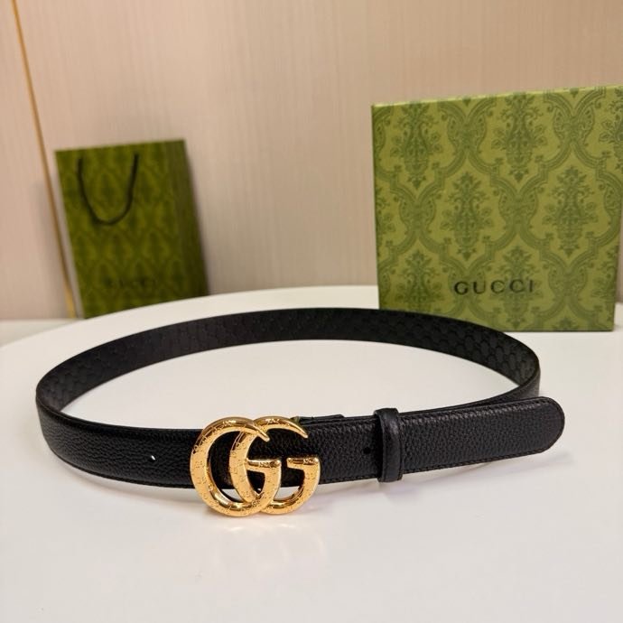 Belt leather female 3 cm