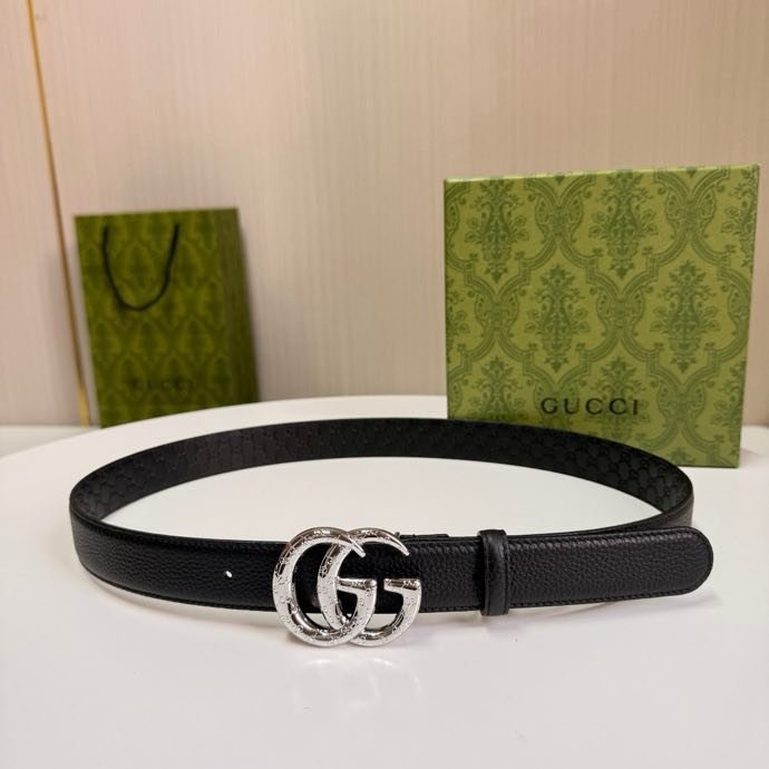 Belt leather female 3 cm