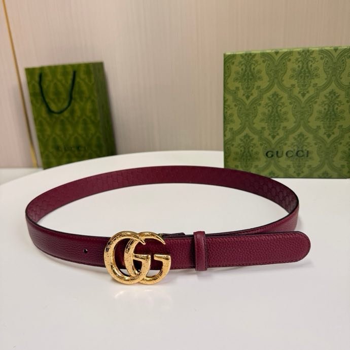 Belt leather female 3 cm