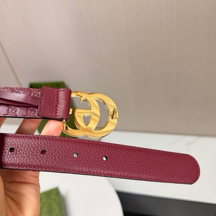 Belt leather female 3 cm фото 2