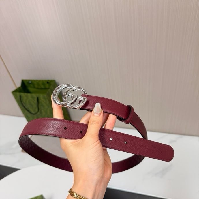 Ремень кожаный женский 3 см фото 3