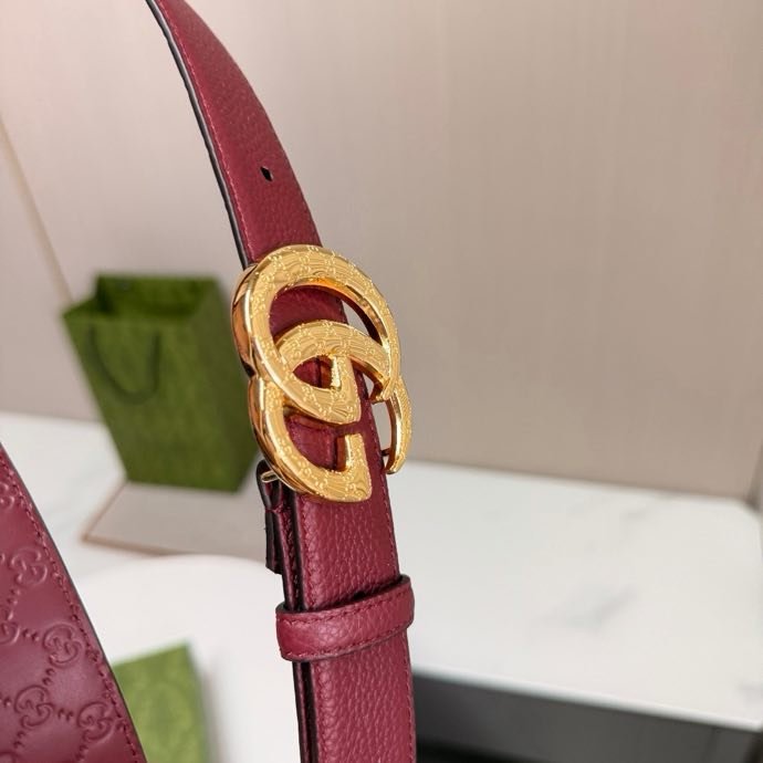 Belt leather female 3 cm фото 4