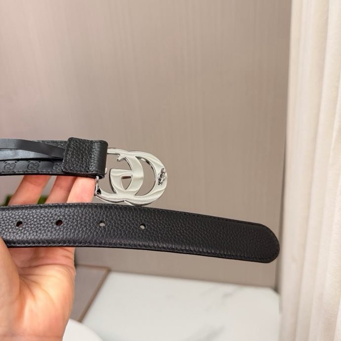 Belt leather female 3 cm фото 5