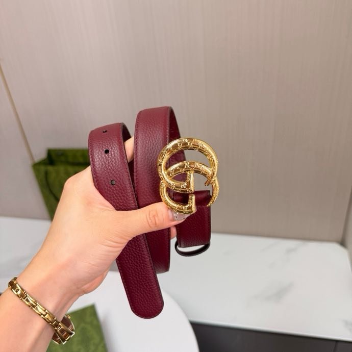 Belt leather female 3 cm фото 7