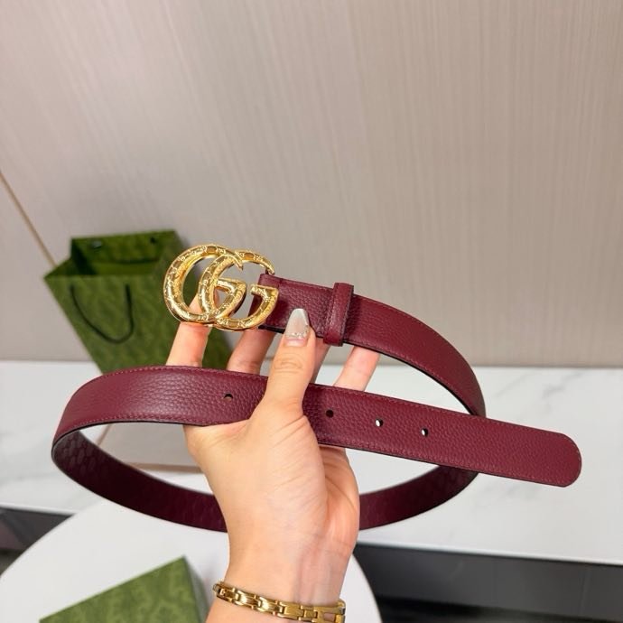 Belt leather female 3 cm фото 9